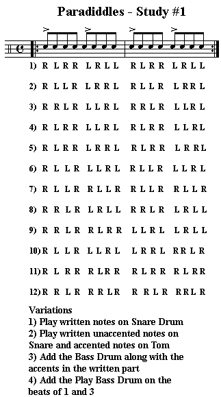 Paradiddle Study 1