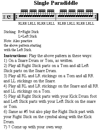 Single Paradiddle Exercise